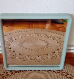 Grand miroir mural vintage