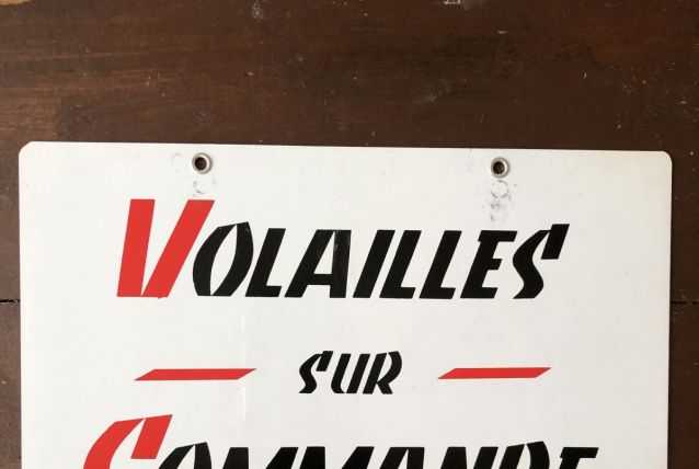 Ancienne pancarte