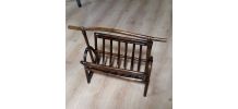 Porte-revues en rotin, banbou 50, 60's bon etat vu l age 48x