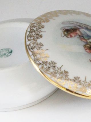 Bonbonnière en porcelaine de limoges souvenir de communion