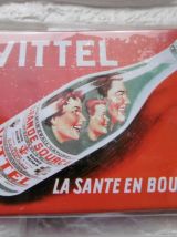 Petite plaque magnétique vintage « VITTEL » 