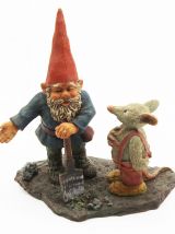 Statue Gnome classic Edberg avec un lapin