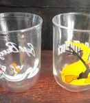 5 verres de personnages de  Warner bros