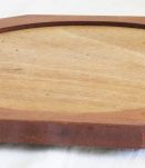 Plateau miroir avec compartiments art deco