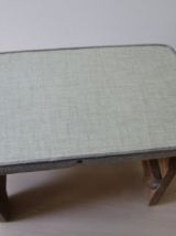 Petit banc vintage en bois et formica 