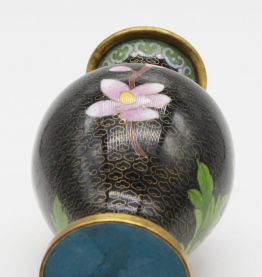 Grand vase cloisonné chinois