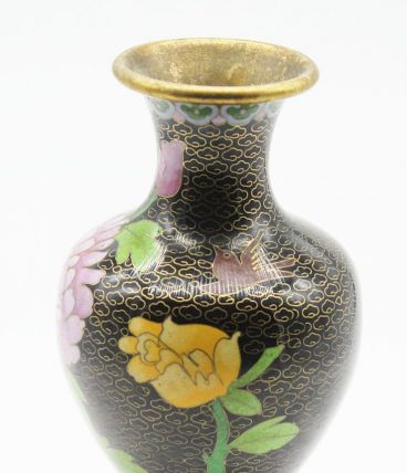 Grand vase cloisonné chinois