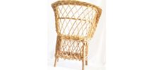 Fauteuil enfant rotin