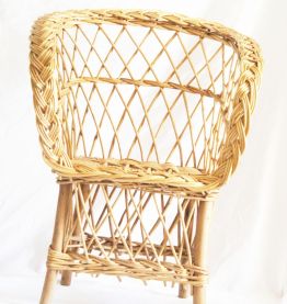 Fauteuil enfant rotin