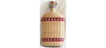 Bouteille en osier de Lourdes