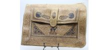 Pochette cuir vintage 