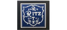 RARE ! Etiquette bagage "Hotel Ritz" originale début XXe