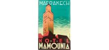 RARE ! Etiquette bagage "Hotel Mamounia Marrakech" Originale