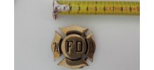 Boucle de ceinture vintage FD (pompiers) USA années 70" uniq