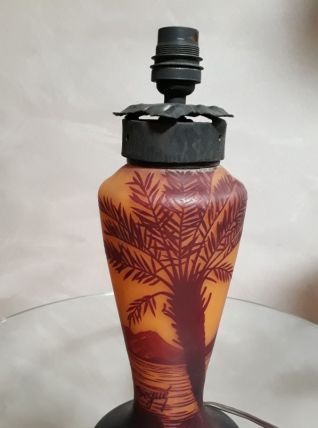 pied LAMPE 1930  pate deverre SIGNÉE deguè ART DECO  tres be