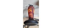 pied LAMPE 1930  pate deverre SIGNÉE deguè ART DECO  tres be