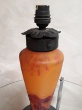 pied LAMPE 1930  pate deverre SIGNÉE deguè ART DECO  tres be