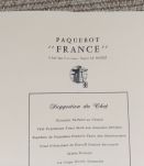 MENU PAQUEBOT FRANCE