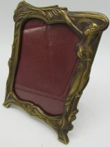 cadre photo art-nouveau laiton femme style mucha
