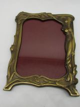 cadre photo art-nouveau laiton femme style mucha