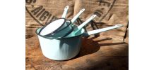 Lot de 4 casseroles émaillées - Années 50