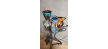 lot de 3 vases et ceramiques 1950 a70s  ,lava, granitè, vern