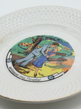Ancienne assiette décorative