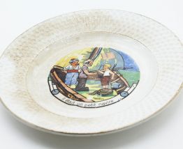 Assiette décorative petit navire