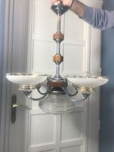 Lustre suspension Art Déco