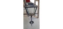 lanterne ancienne fer forgè   tres lourde a sceler 1920 75x3