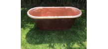 Baignoire en cuivre étamé