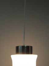 Suspension vintage en opaline mat