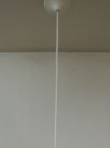 Suspension vintage en opaline mat