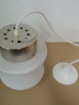 Suspension vintage en opaline mat