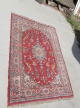 Tapis berbère, en laine et coton, 133 x 207 , 1960s 