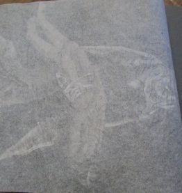 Dessin au fusain de ND de Pitié De Cap Breton