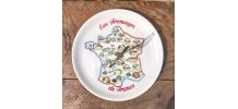 Plateau de service "Les fromages de France" - Années 70/80 