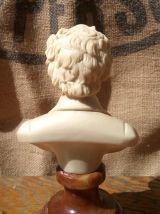 Buste de Chopin sur socle en marbre signé A. Giannelli 
