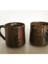 8 mugs en céramique vintage