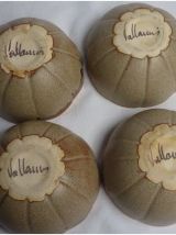 Ensemble de 4 bols Vallauris en grè émaillé, années 70...