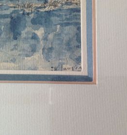 Aquarelle "au bord du lac"