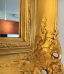 Miroir ancien doré 60cm x 52cm style Napoléon3