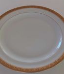 Assiettes Limoges dorure double incrustation