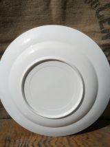 Grand plat/assiette décorative en faïence 