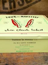 Boite publicitaire en tôle du "Four des Navettes"- Marseille