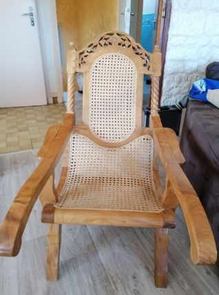 Fauteuil de planteur ancien année 1950