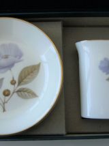 Coffret Royal Worcester Bone China cure dent + écuelle Porce