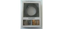 ceinture cuir Azzaro coffret boucles dorées argentés mode 