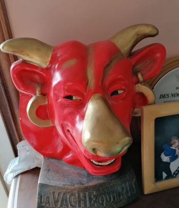 Buste la vache qui rit rare signé Pigali