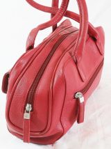 Sac Arthur et Aston en cuir rouge